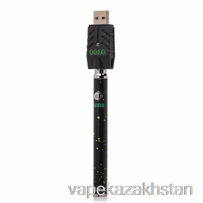 Vape Disposable Ooze 320mAh Twist Slim Pen Battery Green Splatter